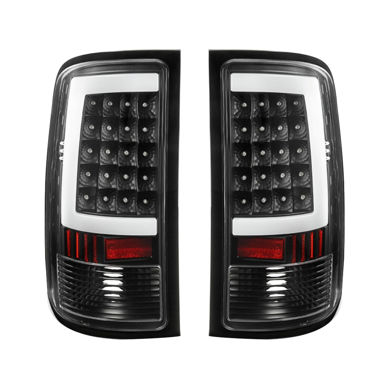 Tail Lights Lamps For 2007-2013 GMC Sierra 1500 07-14 2500HD 3500HD Black LED Lab Work Auto