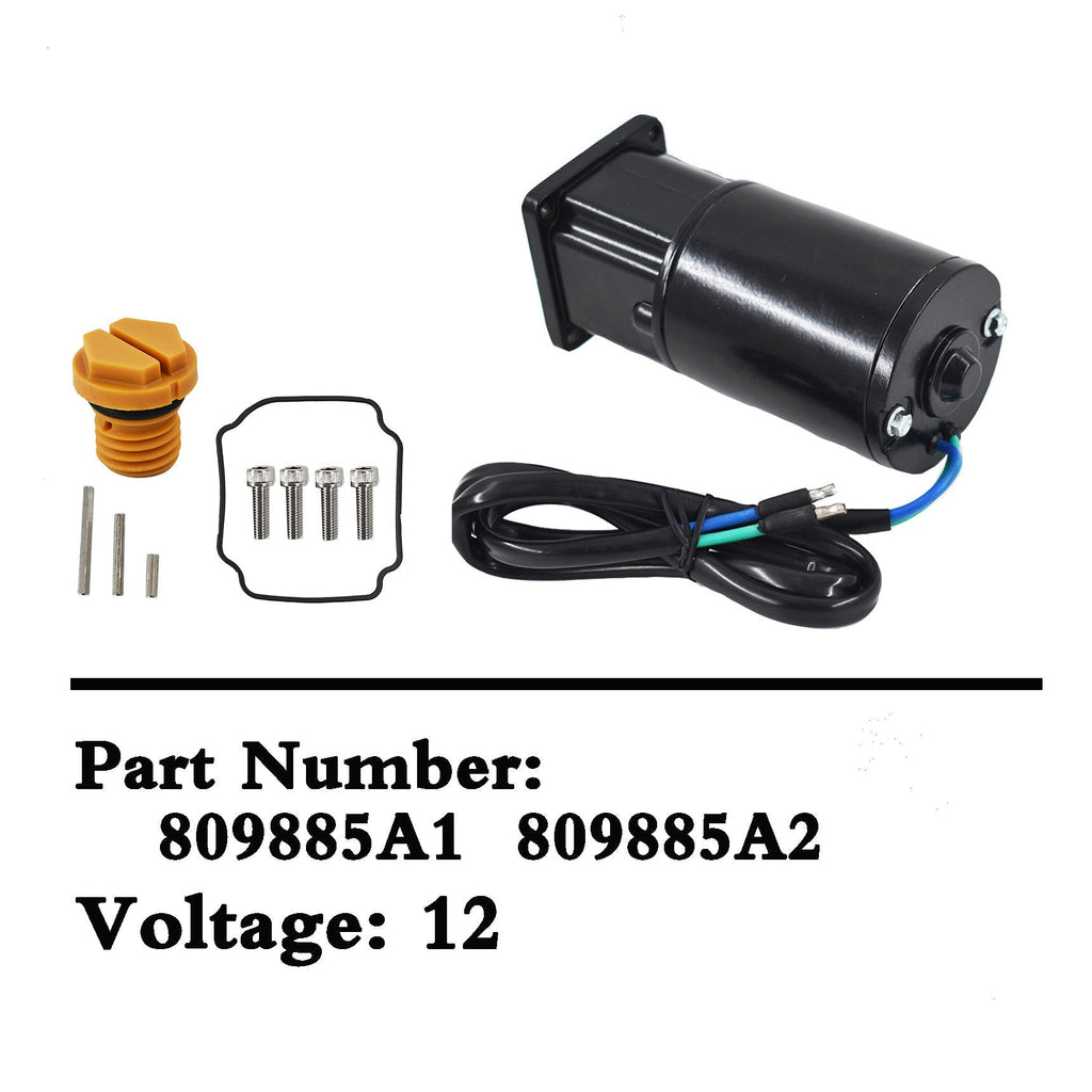 Tilt Trim Motor For Mercury 809885A1 809885T2 885654T2 18-6777 430-22008 10850 Lab Work Auto