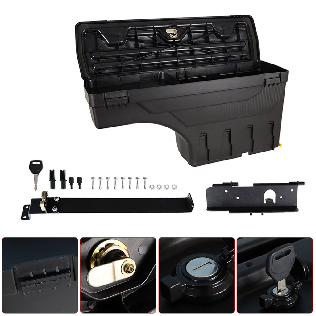 Truck Bed Swing Case Storage Box For 2007-2020 TOYOTA TUNDRA Passenger Side Lab Work Auto