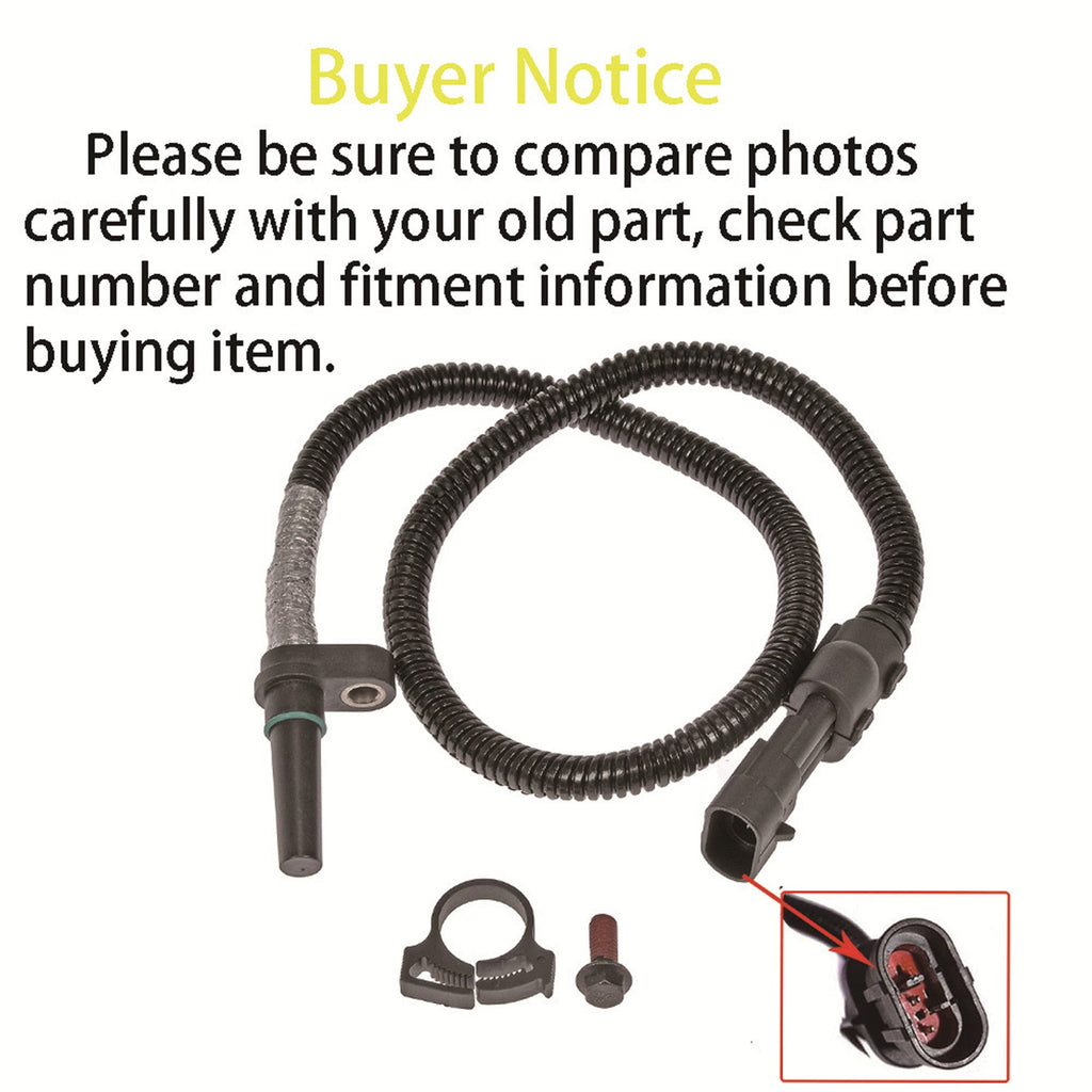 Turbocharger Speed Sensor for 6Cyl 6.7L 2011-12 Ram 2500 3500 4500 5500 Lab Work Auto