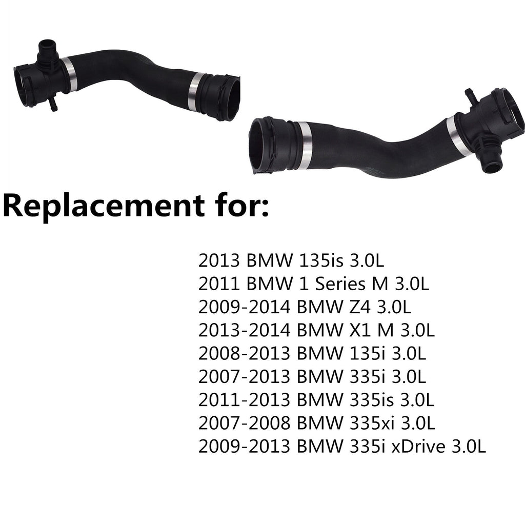 Upper Radiator Coolant Hose FOR BMW 135i 135is 335i xDrive 335xi Z4 X1 3.0L Lab Work Auto