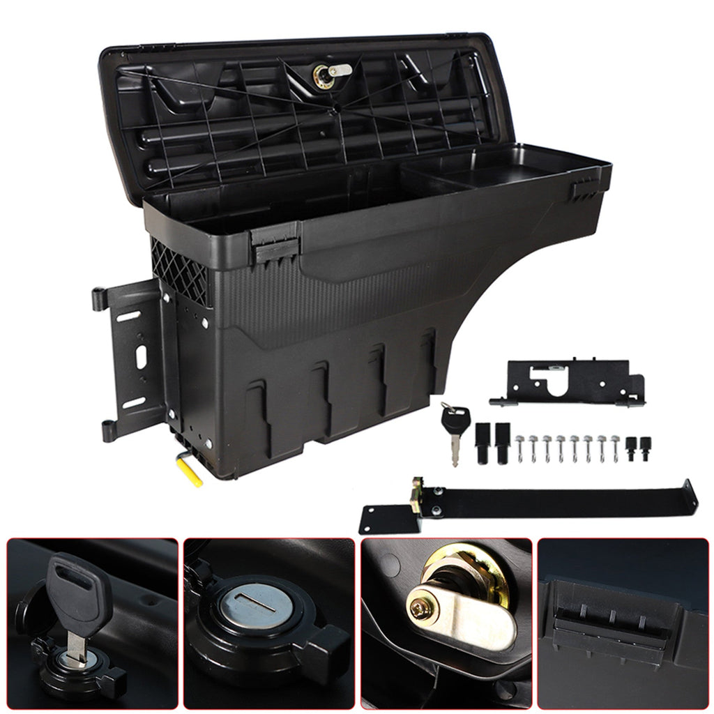 W/Lock Truck Wheel Well Storage Tool Box LEFT for 02-18 DODGE RAM 1500 2500 3500 Lab Work Auto