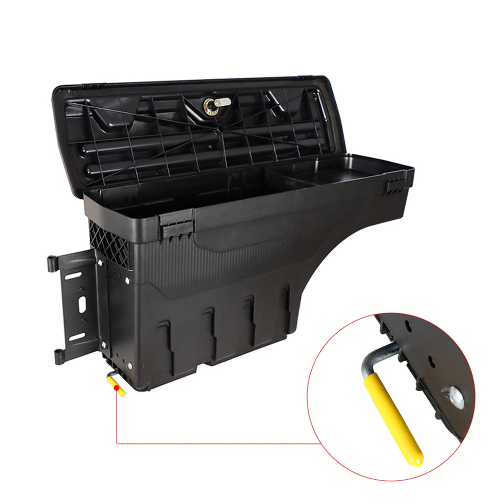 W/Lock Truck Wheel Well Storage Tool Box LEFT for 02-18 DODGE RAM 1500 2500 3500 Lab Work Auto