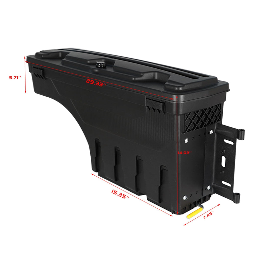 W/Lock Truck Wheel Well Storage Tool Box Right For 02-18DODGE RAM 1500 2500 3500 Lab Work Auto