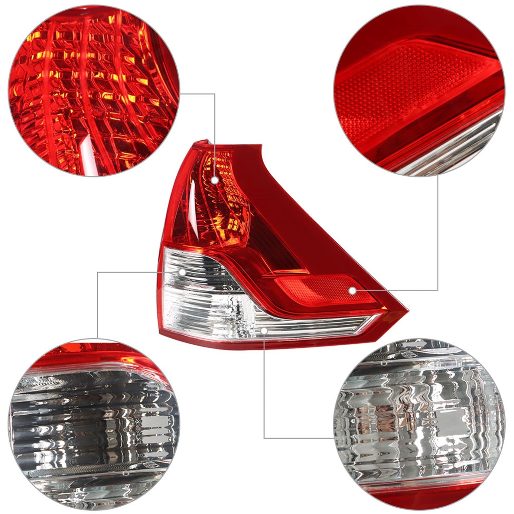 Waterproof Tail Light Lamp For 2012 2013 2014 Honda CRV CR-V Passenger Right Lab Work Auto