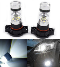 Load image into Gallery viewer, White 80W LED Fog Light Bulbs For 2007-2015 Chevy Silverado 5202 H16 6000K Pair Lab Work Auto