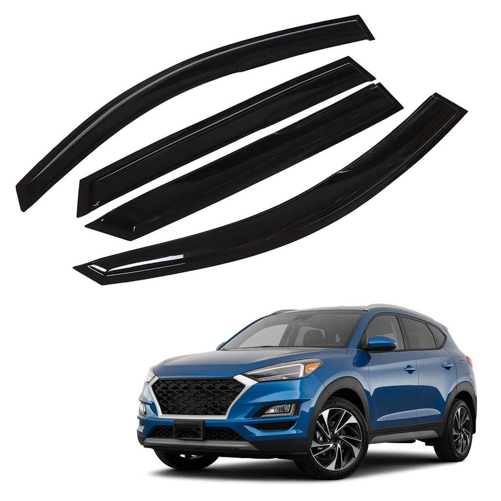 Window Visor Vent Sun Shade Rain Guard For Hyundai Tucson 2016 2017 2018-2021 Lab Work Auto