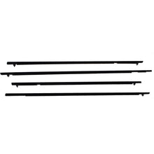 Load image into Gallery viewer, Window Weatherstrip Beltline Rubber Outside For CIVIC Sedan 2006-2011 Black 4PCS Lab Work Auto