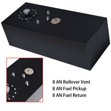 Load image into Gallery viewer, Aluminum Racing/Drift Fuel Cell Gas Tank &amp; Cap &amp; Level Sender 15 Gallon/57L Black