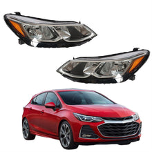 Load image into Gallery viewer, Right&amp;Left Headlights For 2016-2018 Chevrolet Cruze Chrome Headlamp Halogen Type