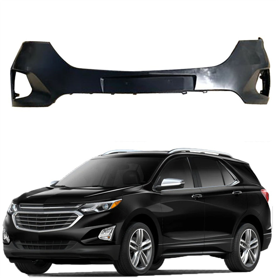 labwork Front Bumper Cover Upper Fit for Chevy Chevrolet Equinox 2018 2019 Black