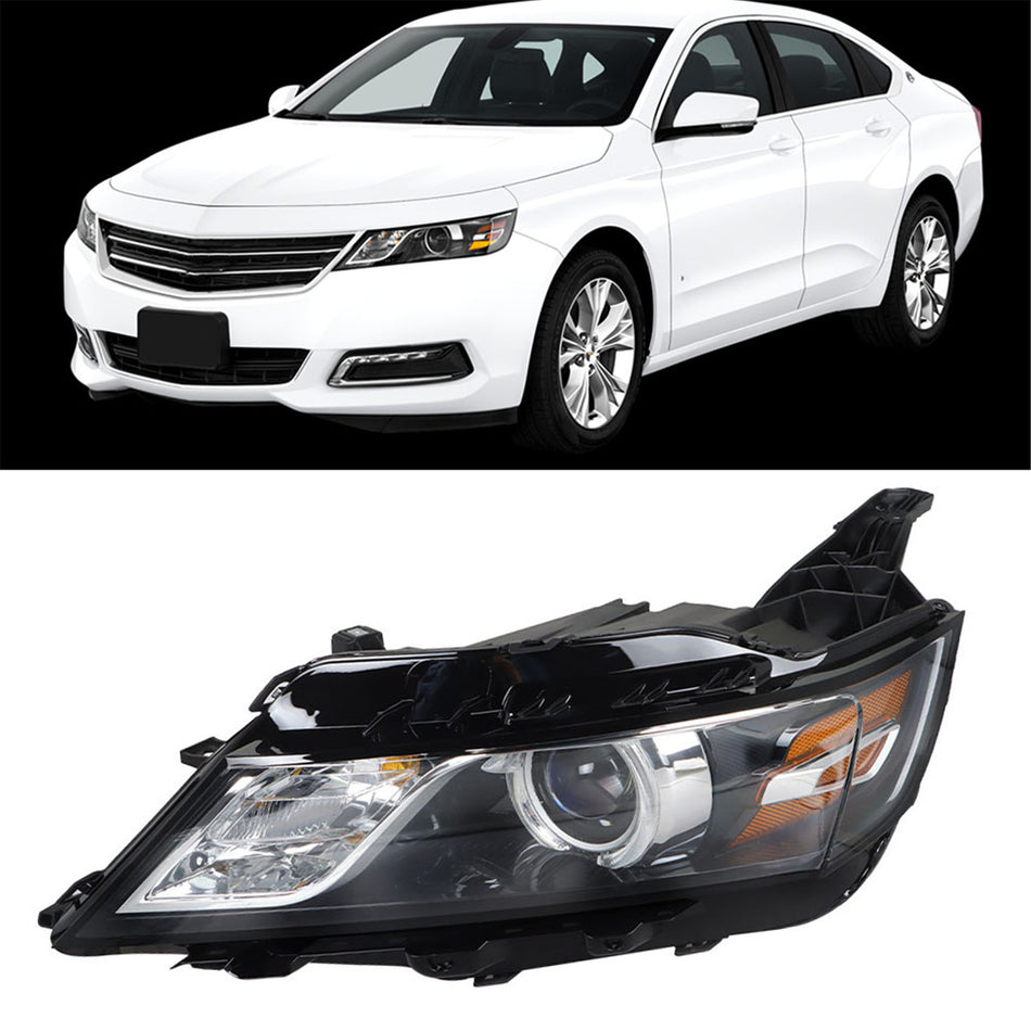 labwork Headlight Assembly Compatible Replacement for 2015-2020 Chevy Impala [HID/Xenon Type]