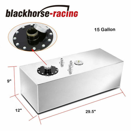 labwork 15 Gallon/57l Racing/drift Fuel Cell Gas Tank+cap+level Sender Aluminum Lab Work Auto