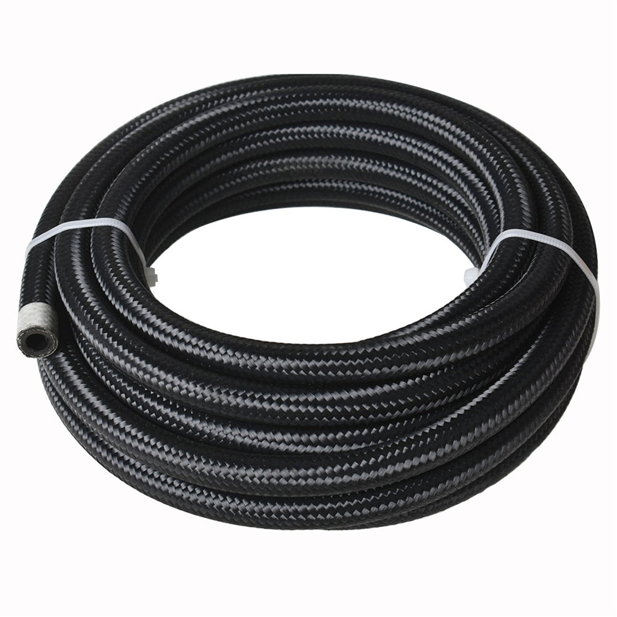 labwork 20FT Nylon Braided Fuel Hose Line & 4AN Swivel Hose End Fitting Kit Black Lab Work Auto