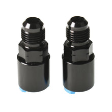 Load image into Gallery viewer, labwork AN6-6AN EFI Spring Lock Fuel Adapter Fitting to 3/8 Quick Connect with Thread Retainer Female Black 2pcs Lab Work Auto