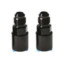 Load image into Gallery viewer, labwork AN6-6AN EFI Spring Lock Fuel Adapter Fitting to 3/8 Quick Connect with Thread Retainer Female Black 2pcs Lab Work Auto