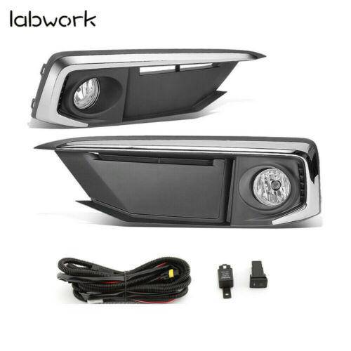 labwork Bumper Fog Light Lamp Cover Fit for 2019-2020 Honda Civic Coupe/Sedan Lab Work Auto