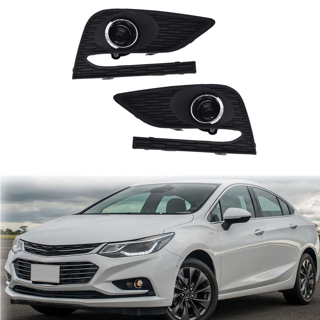 labwork Bumper Fog Lights Driving Lamps For 2016-2018 Chevy Cruze w/ Switch Lab Work Auto