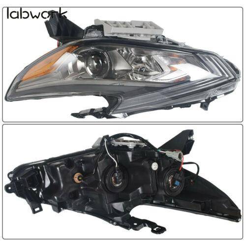 labwork Fit For 2016-2018 Nissan Altima Halogen Headlight Black Driver Left Side Lab Work Auto