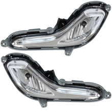 Load image into Gallery viewer, labwork Fog Lights Assembly 922011R010 922021R000 Replacement for 2012-2017 Accent Chrome Lens Bumper Fog Lamp Left+Right Side (Passenger &amp; Driver Side) Lab Work Auto