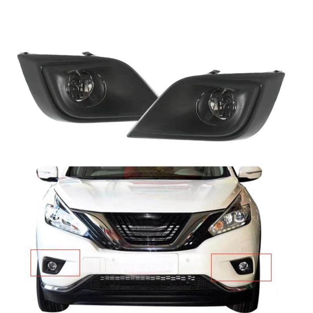 labwork Fog Lights Bumper Lamps w/Switch/Harness/Wiring For 15- Nissan Murano Lab Work Auto