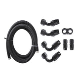 10FT Braided 5/8 Fuel Line Rubber Hose with 10AN Hose Fitting Hose Separator Kit