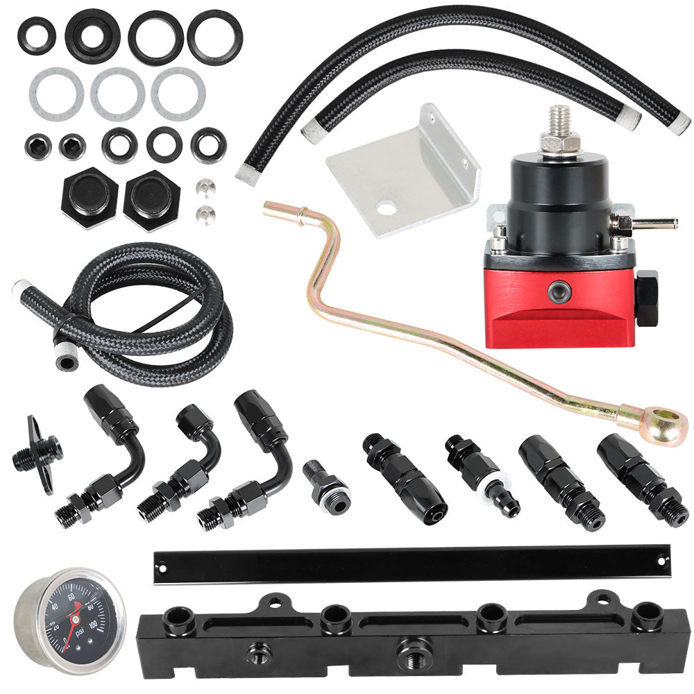 labwork K Series Tucked K Swap Fuel Line System Kit For 1990-2000 Integra Civic Lab Work Auto