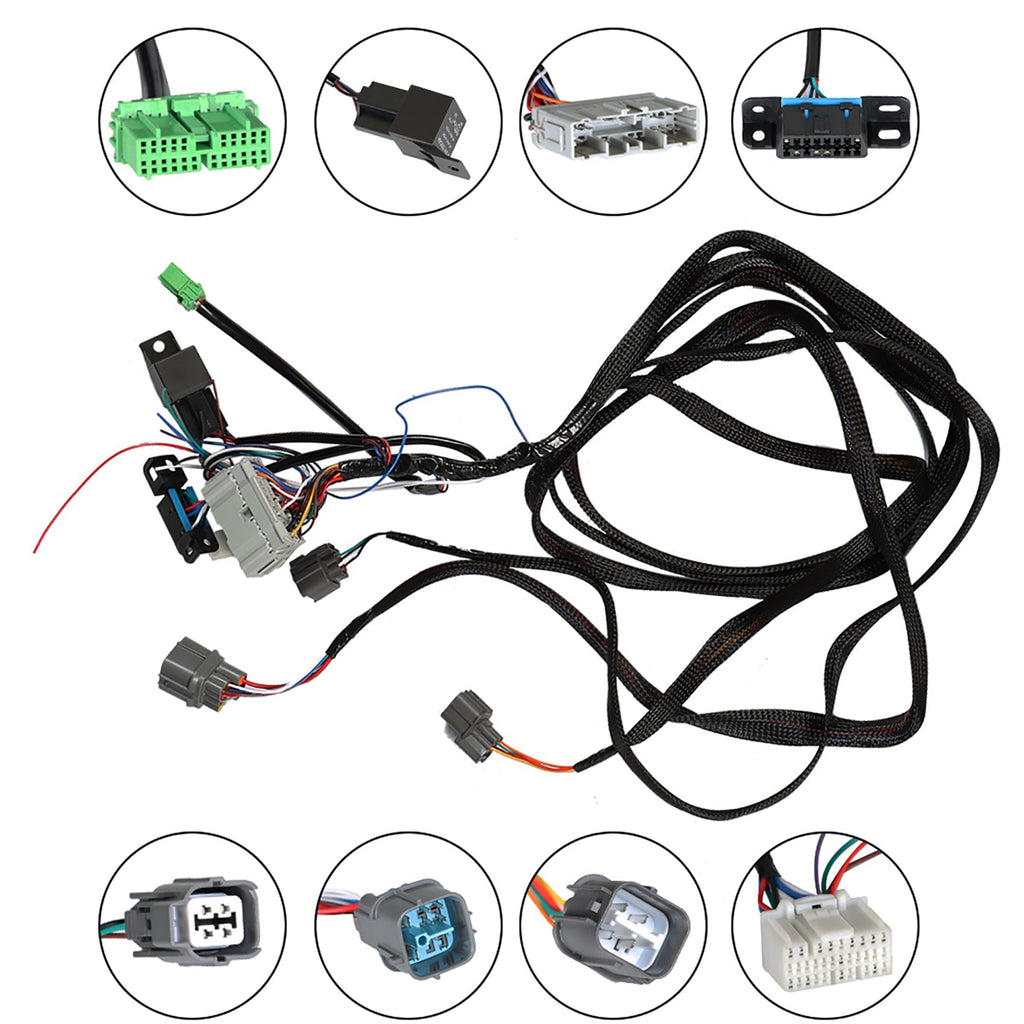 labwork K-Swap Conversion Wiring Repair Harness Pigtail K-Series K20A K20A2 K24 jumper EK - K-Swap Conversion Harness Replacement for Honda Civic 1.6L Lab Work Auto