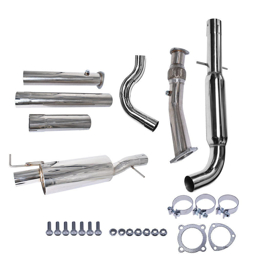 labwork Stainless Steel Full 3" Catback Exhaust System For 99-05 Jetta / Golf 1.8T Lab Work Auto