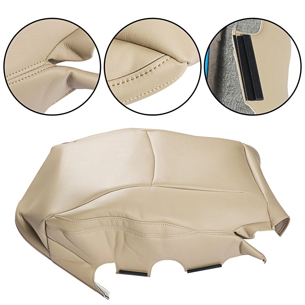 labwork Tan Driver Bottom Microfiber Leather Seat Cover For 03 04-09 Lexus GX470 Lab Work Auto