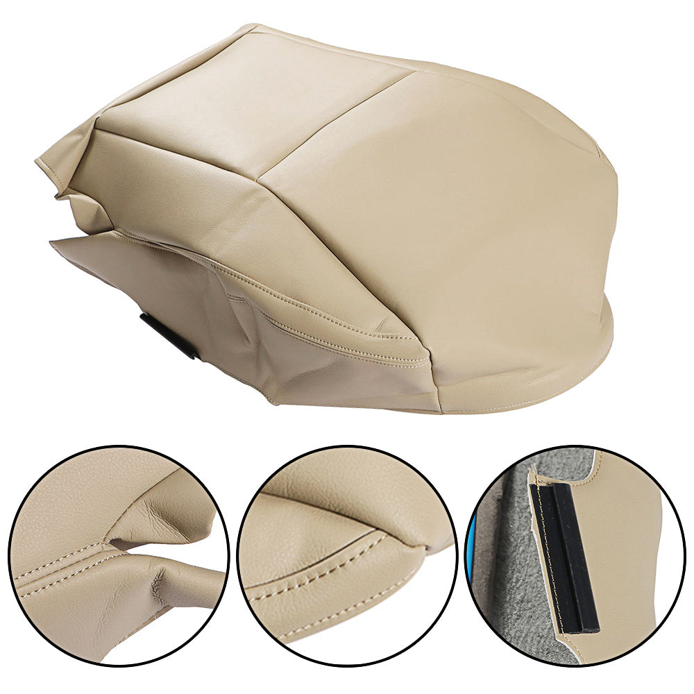 labwork Tan Driver Bottom Microfiber Leather Seat Cover For 03 04-09 Lexus GX470 Lab Work Auto