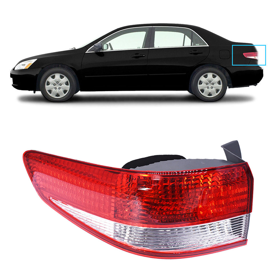 Labwork Left Driver Side Outer Tail Lights Brake Lamp For Honda Accord Sedan 2003 2004